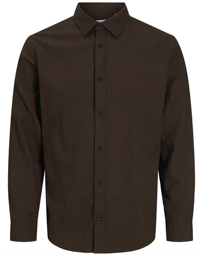 Jack & Jones - JJEField Melange Skjorte - Mulch